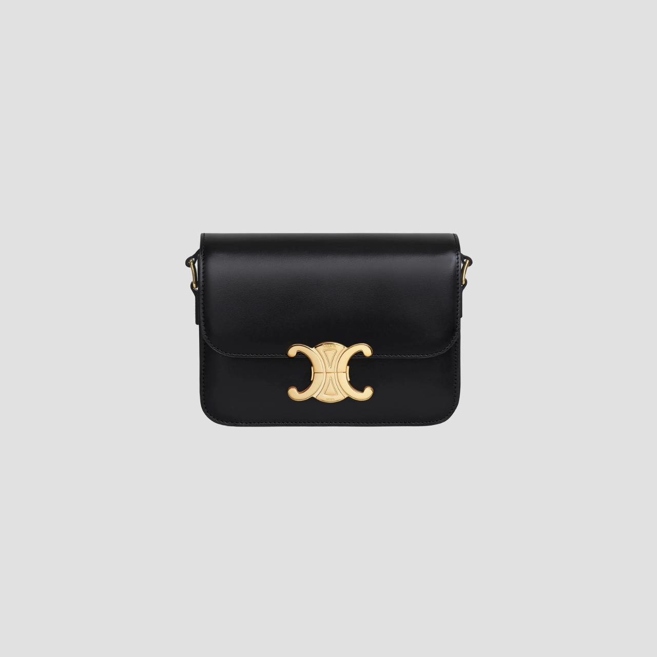 celine-teen-triomphe-bag-in-shiny-calfskin-black-188423BF4-38NO-authentic-blankroom-hanoi-vietnam